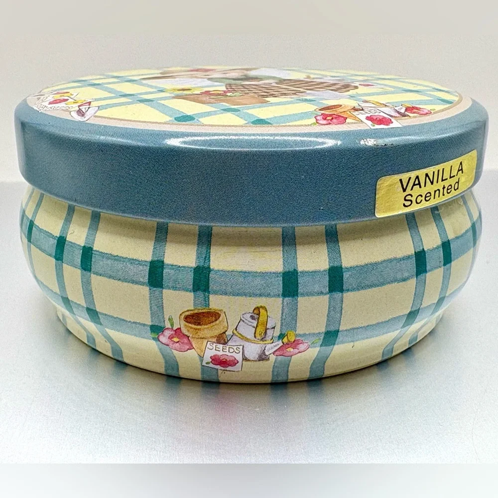 Vintage Angel Gardener Vanilla Candle In Travel Tin NEW Cottagecore Cute Gift